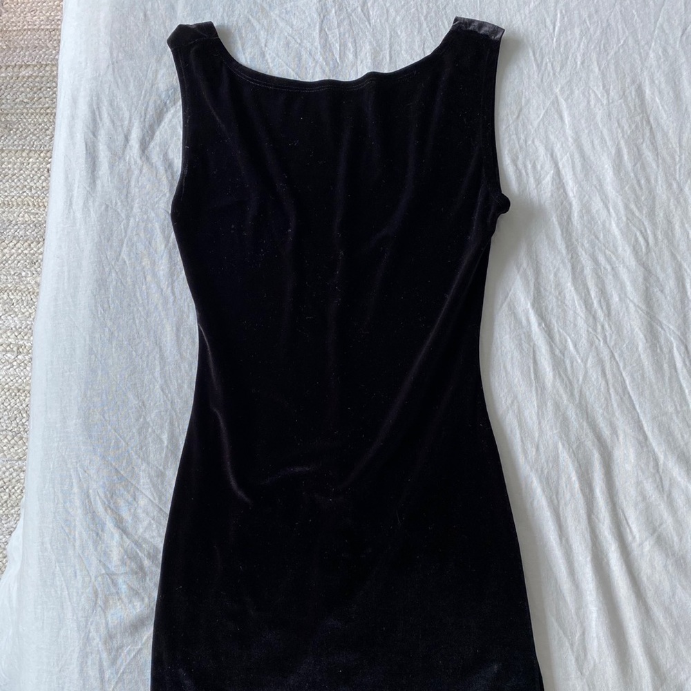 Zara velvet fitted dress